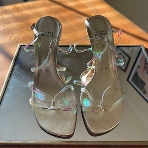 Stuart Weitzman Gold Strappy Heels Size 9